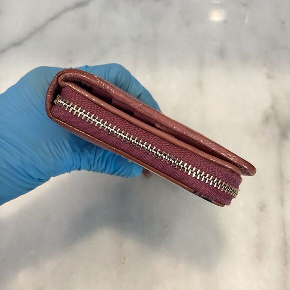 Coach Jacquard Signature Stripe Logo Full Sized Wallet - Picture 9 of 14